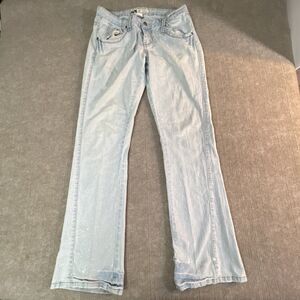 Mecca Femme Sz 13/14 Light Wash Embroidered Boot Cut Jeans